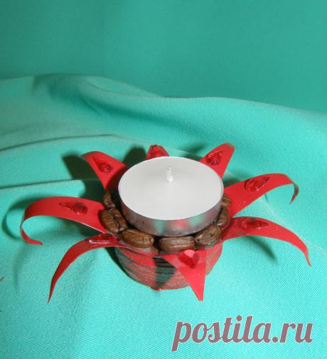 Подсвечник &quot;Пламя&quot; с ароматом кофе