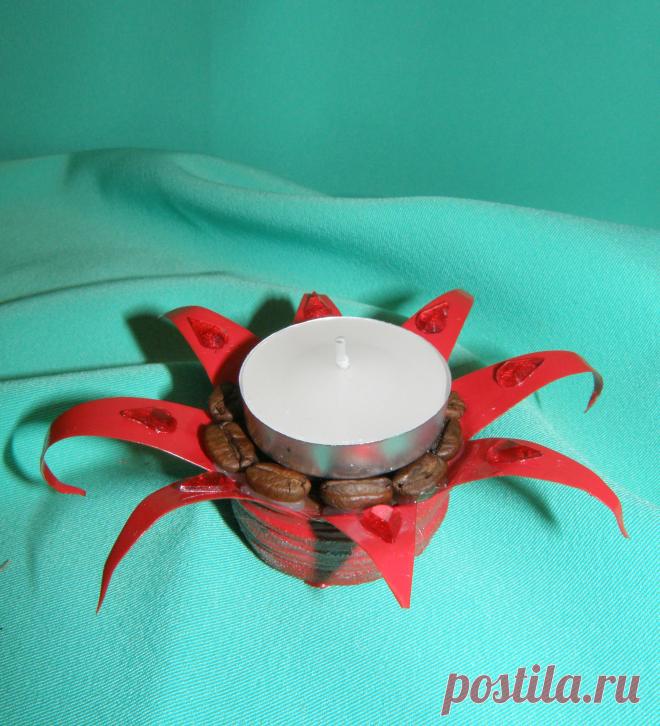 Подсвечник "Пламя" с ароматом кофе