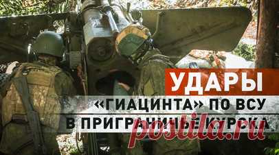 Кадры боевой работы расчётов «Гиацинт-Б» и М-46 в приграничье Курской области. Расчёты буксируемых пушек «Гиацинт-Б» и орудий М-46 группировки войск «Север» оборудовали огневые позиции в приграничных районах Курской области для уничтожения мобильных бронированных групп ВСУ. Артиллеристы работают в связке с подразделениями, ведущими воздушную разведку беспилотниками «Суперкам» и малыми разведывательными БПЛА. Артиллерийские расчёты используют осколочно-фугасные боеприпасы, способные поражать…