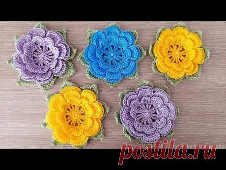 FLOR LINDA DE CROCHÊ PARA APLICAÇÃO - FRANCI ARTESANATO