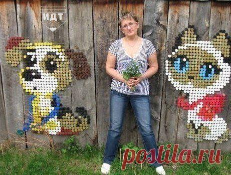 Что можно сделать из крышек от пластиковых бутылок. / Рукоделие