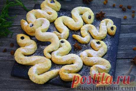 Рецепт: Печенье "Змейки" на RussianFood.com