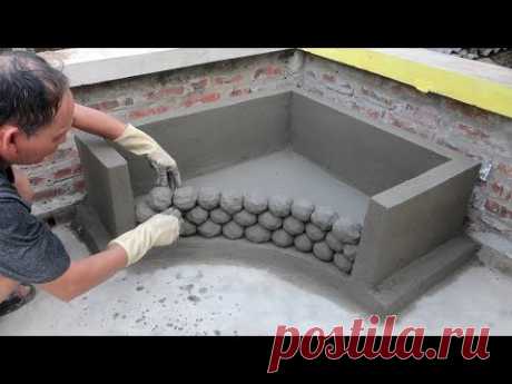 Tip Build a Aquarium From Cement Marbles And Bricks Easy And Beautiful at Home