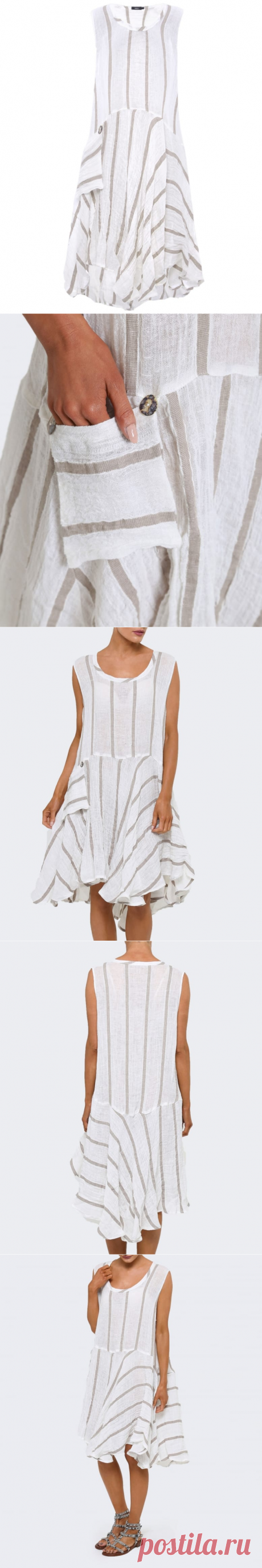 Ralston Kez Striped Linen Dress | Jules B