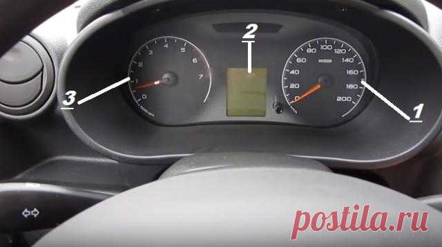 Описание панели приборов Lada Granta
Всем привет дорогие друзья. Сегодня рассмотрим подробное описание комбинации приборов в панели приборов автомобиля Лада Гранта. Данная статья будет полезна тем, кто только приобрёл данный автомобиль и ещё не успел изучить обозначения и значки в комбинации приборов.