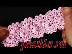 Узор вязания крючком   Ленточка