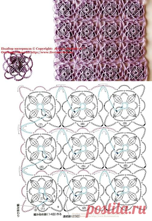 Мотивы крючком ...от Let's knit (Япония)