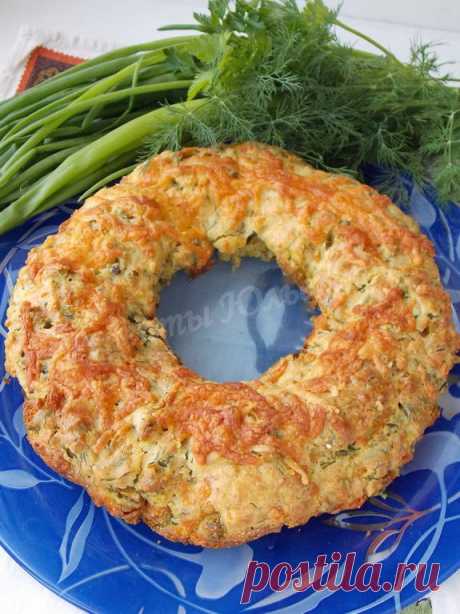 Сырный кекс с зеленью