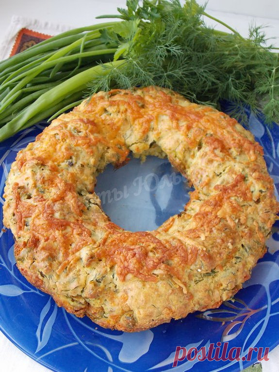 Сырный кекс с зеленью
