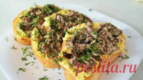 Бутерброды со шпротами | Вкусная закуска рецепт с фотографиями