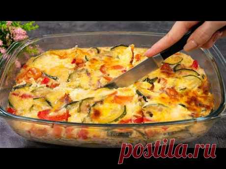 Новый рецепт кабачков с перцем! Я такие кабачки делаю каждые выходные! запеканка из кабачков