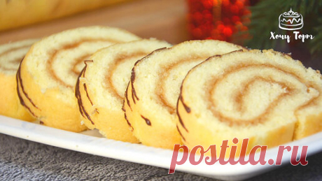 Бисквитный рулет с повидлом за 20 минут. Без трещин. Ходовой рецепт рулета: быстро, просто, бюджетно и очень вкусно | Хочу ТОРТ! | Дзен(***)