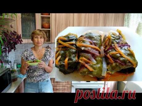 Голубцы в свекольных  листьях.Очень просто,вкусно и полезно.