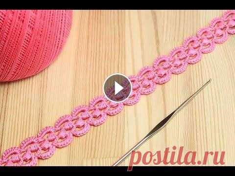 Ленточное кружево с витыми столбиками - вязание крючком How to Crochet for Beginners Вязание крючком ленточного кружева с витыми столбиками. Вязание витых столбиков.Простое ленточное кружево. Вязание для начинающих : Спасибо за подписк...