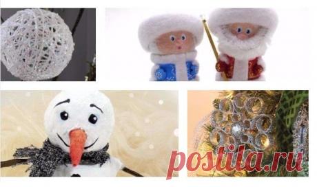 Делаем ёлочные украшения своими руками / Домоседы