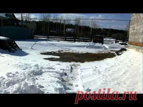 Аномальная зона))или просто ветер - YouTube
Вот она суровая уральская весна,метр снега,рядом слякоть и лужи))