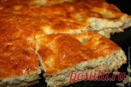 Пирог с капустой и яйцом.