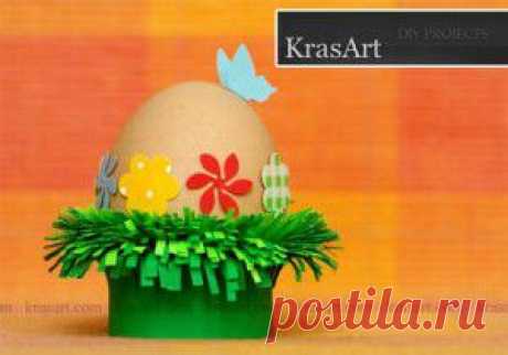 Подставка для пасхальных яиц &quot;Травка&quot;