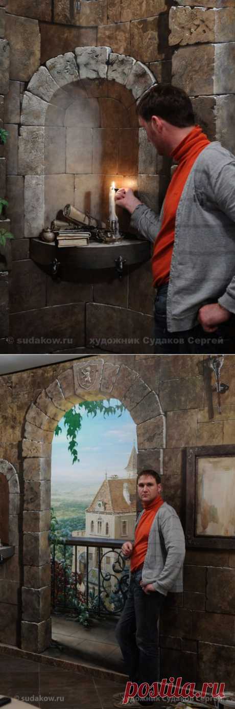 Росписи-обманки от Сергея Судакова