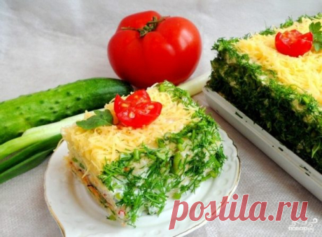 Закусочный торт из вафельных коржей - пошаговый рецепт с фото на Повар.ру