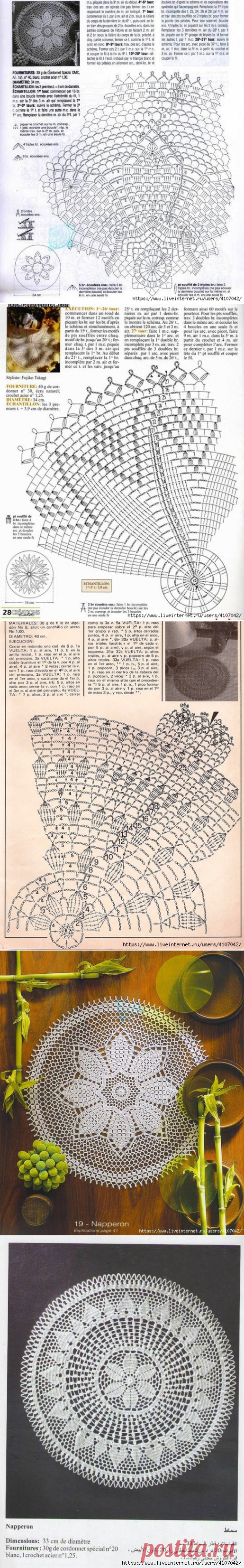 .КРУГЛЫЕ САЛФЕТКИ ДЛЯ ЛЕТНИХ БЕРЕТОВ. КРЮЧОК.
