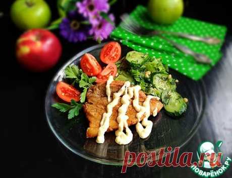 Свинина под луково-горчичным соусом - кулинарный рецепт