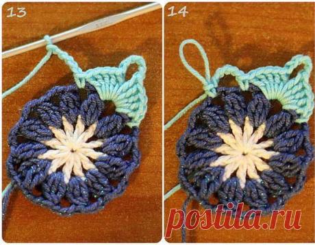 Square Crochet Motif Free Pattern