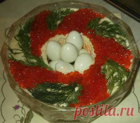 Салат «Пасхальный венок» с семгой | &quot;Просто и очень вкусно&quot;