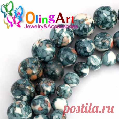 Микс круглые бусины Olingart 6 мм/8 мм/10 мм, 30 шт | AliExpress