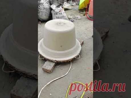 How to quickly make aluminum pots using molds?