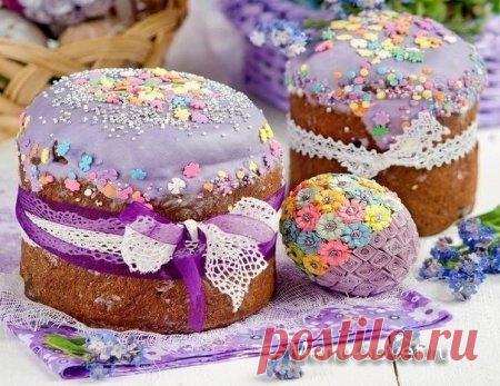 Рецепты помадки и глазури для куличей