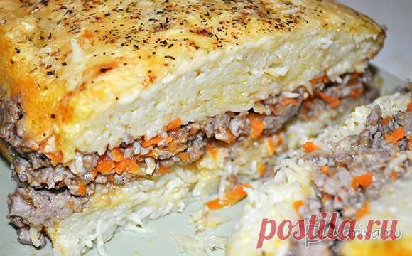 Лапшевник с мясным фаршем – пошаговый фоторецепт