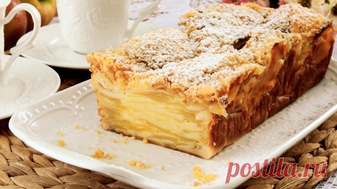 Невидимый Яблочный пирог🍎 | ПРОСТОРЕЦЕПТ🌾 | Дзен