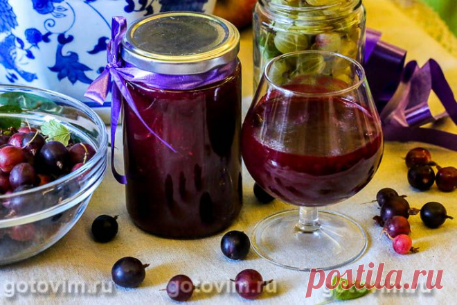 Желе из малины с крыжовником на агар-агаре . Рецепт с фото Спелый крыжовник в варенье, может быть, и вкусен, но с малиной точно будет вкуснее. Я брала малину с крыжовником в равных пропорциях, поэтому малина где-то даже и перебивает крыжовник. Поэтому советую взять крыжовника чуть больше чем малины. Желе получилось очень ягодным, чуть кисловатым, и если вы привыкли к более сладким заготовкам, то пусть сахара будет столько же, сколько ягод. Агар позволяет без длительной вар...