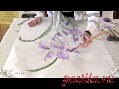 Nan Rae Painting the Bearded Iris