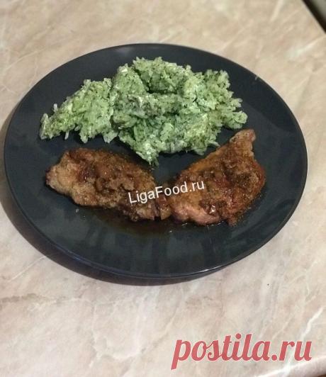 Свинина с соусом из инжира с рисом