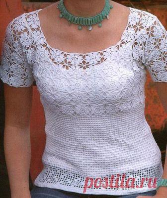 Блузы для женщин. Схемы вязания.