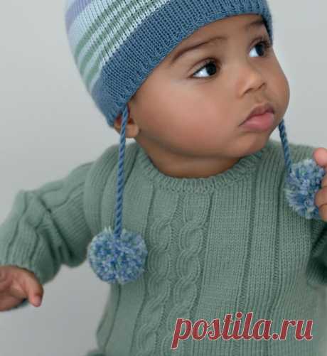 Modèle brassière ou pull fantaisie bébé - Modèles Layette - Phildar