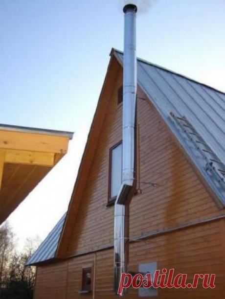 Монтаж дымохода из сэндвич труб 

Каждый элемент дымоотводной системы состоит из 3-х слоев: 
для изготовления внутреннего корпуса трубы, как правило, используются листы из нержавеющей стали с абсолютно герметичным сварочным швом; 
в качестве теплоизоляционной прокладки применяют базальтовую вату, реже – пенополиуретан. Толщина слоя равна 30-80 мм, плотность наполнения составляет не менее 120 кг/куб.м. Материалы прекрасно выдерживают рабочую температуру дымохода, порой дост...