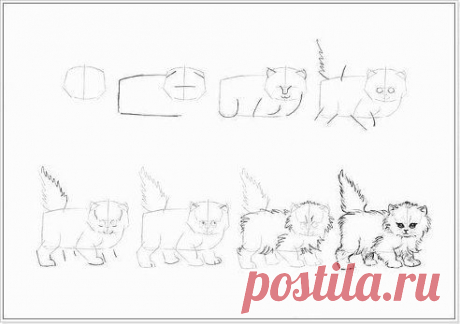 Рисуем кошечку
