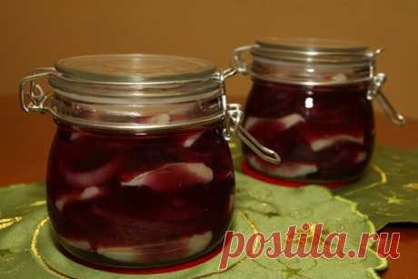 Сельдь в красном вине
