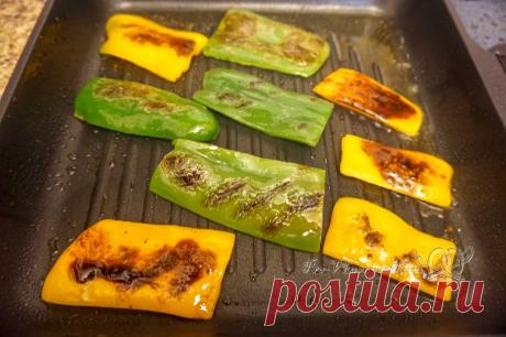 Болгарский перец на сковороде гриль (пошаговый рецепт с фото) - Pro Vkusnyashki