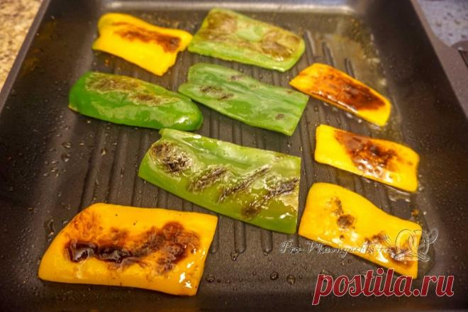 Болгарский перец на сковороде гриль (пошаговый рецепт с фото) - Pro Vkusnyashki