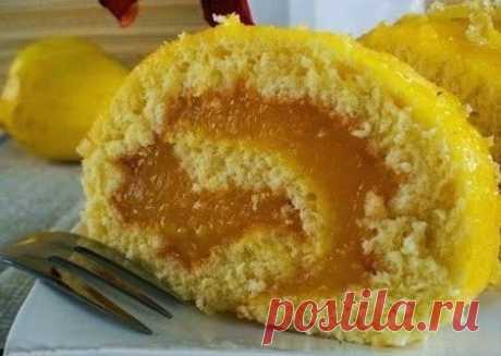 Вкусные рецепты для экономных хозяек         Лимонный рулет.