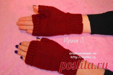Самые простые митенки спицами. Работа Ирины Стильник, Вязание для женщин
