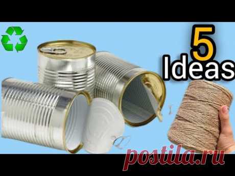 DON'T Throwing away Empty Cans! 5 Brilliant Ideas from  Tin Cans - Recycle.  #diy #recycleandcreate