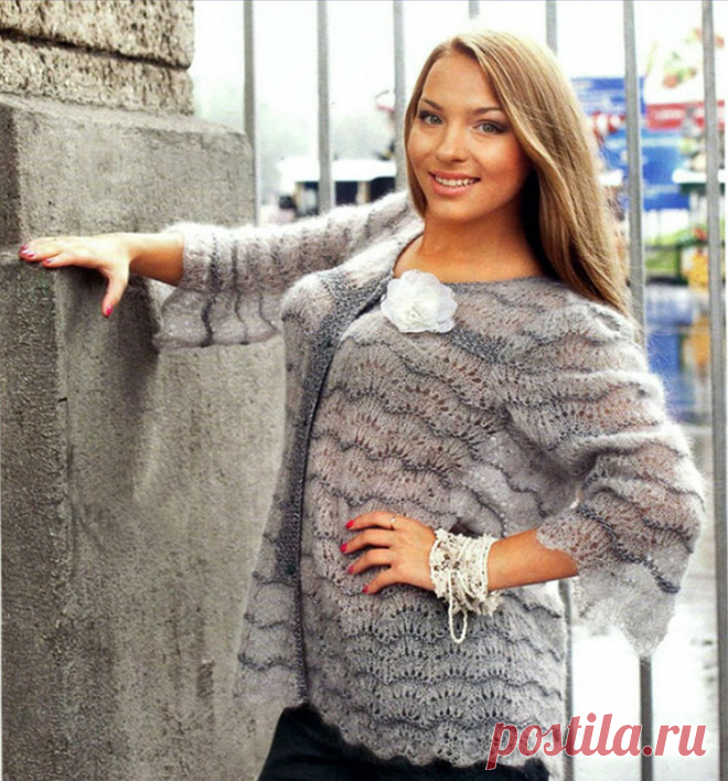 Жакеты из мохера спицами – 16 моделей со схемами и описанием - Пошивчик одежды