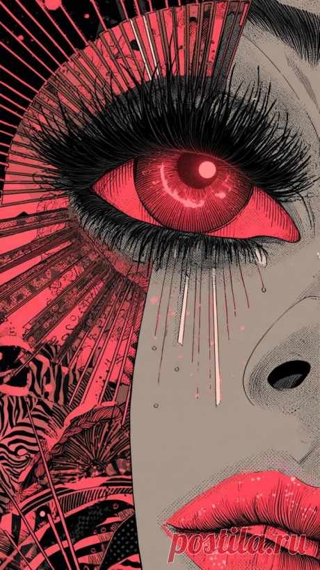 Психоделический взгляд: татуировка в стиле Сюрреализма и Jamie Hewlett. Изображение из нейросети Midjourney - Midjourney примеры промтов - Форум ИИ о нейросетях - Yes Ai