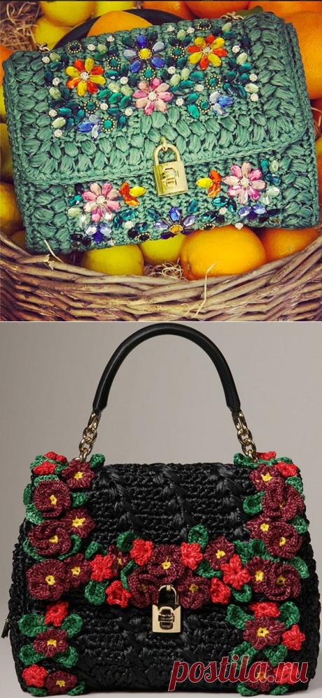 Сумочки, связанные крючком, от Dolce Gabbana — Рукоделие