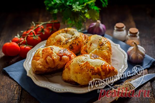 Самса с мясом из слоеного теста - пошаговый рецепт с фото